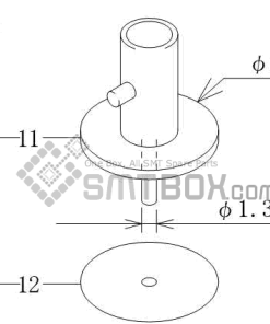 FUJI CP 6 09 CP 606 10JE CP 642ME 05 CP 642E 07 CP 642(08JE) CP 642 08 CP 643E 05JE CP 643ME 03 CP 643E 05 CP 65E 06 CP 65 08 Nozzle AWPH9545 M012 013 side a