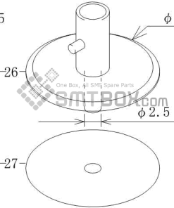 FUJI CP 6 09 CP 606 10JE CP 642ME 05 CP 642E 07 CP 642(08JE) CP 642 08 CP 643E 05JE CP 643ME 03 CP 643E 05 CP 65E 06 CP 65 08 Nozzle AWPH9593 M020 025 side a