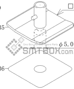 FUJI CP 6 09 CP 606 10JE CP 642ME 05 CP 642E 07 CP 642(08JE) CP 642 08 CP 643E 05JE CP 643ME 03 CP 643E 05 CP 65E 06 CP 65 08 Nozzle AWPH9662 S022 050 side a