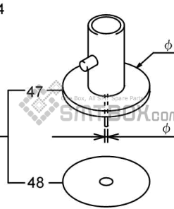 FUJI CP 642ME 05 CP 642E 07 CP 642(08JE) CP 642 08 CP 643E 05 CP 643E 05JE Nozzle AWPH9701 R012 004 side a
