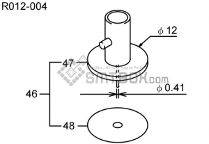 FUJI CP 642ME 05 CP 642E 07 CP 642(08JE) CP 642 08 CP 643E 05 CP 643E 05JE Nozzle AWPH9701 R012 004 side a