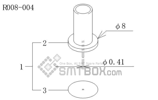 Fuji Cp 643ME 03 Nozzle AWPH9710 R008 004 Side A