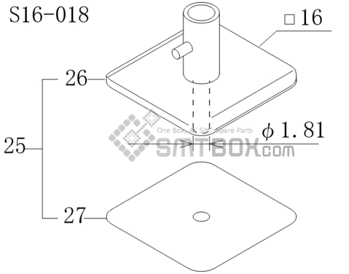 Fuji Cp 742ME 02 Cp 742E 01 Cp 732 2 Nozzle Part NO.ADCPH9512 Rating S16 018 Side A