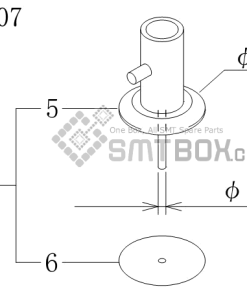 FUJI CP 742ME 02 CP 742E 01 CP 732 2 Nozzle Part No.ADCPH9522 Rating R08 007 side a