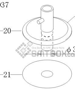 FUJI CP 742ME 02 CP 742E 01 CP 732 2 Nozzle Part No.ADCPH9570 Rating R16 037 side a