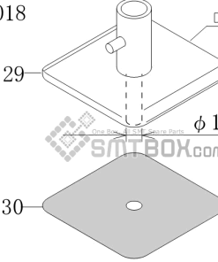 FUJI CP 742ME 02 CP 742E 01 CP 732 2 Nozzle Part No.ADCPH9602 Rating B16 018 side a