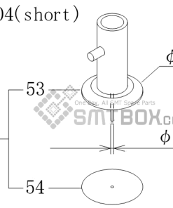 FUJI CP 742ME 02 CP 742E 01 CP 732 2 Nozzle Part No.ADCPH9692 Rating R08 004(short) side a