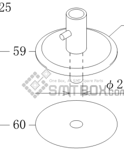 FUJI CP 742ME 02 CP 742E 01 CP 732 2 Nozzle Part No.ADCPH9712 Rating M16 025 side a