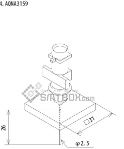 FUJI IP III 16 IP III 16JE IP IIIE 10 nozzle Part No.AQNA3159 side a