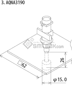 FUJI IP III 16 IP III 16JE IP IIIE 10 nozzle Part No.AQNA3190 side a