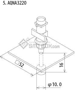 FUJI IP III 16 IP III 16JE IP IIIE 10 nozzle Part No.AQNA3220 side a