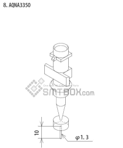FUJI IP III 16 IP III 16JE IP IIIE 10 nozzle Part No.AQNA3350 side a