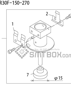 FUJI QP 242E 10 QP 242E(10JE) Nozzle Part No.ABHPN6298 Rating S R30F 150 270 side a