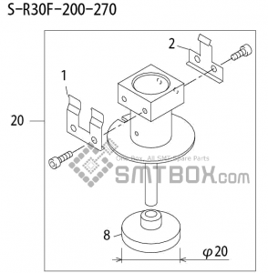 FUJI QP 242E 10 QP 242E(10JE) Nozzle Part No.ABHPN6308 Rating S R30F 200 270 side a