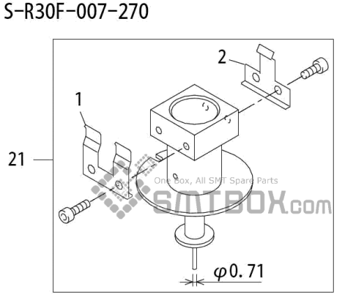 Fuji Qp 242E 10 Qp 242E(10JE) Nozzle Part NO.ABHPN6336 Rating S R30F 007 270 Side A