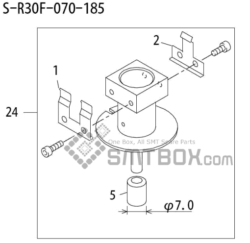 Fuji Qp 242E 10 Qp 242E(10JE) Nozzle Part NO.ABHPN6367 Rating S R30F 070 185 Side A
