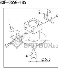 FUJI QP 242E 10 QP 242E(10JE) Nozzle Part No.ABHPN6757 Rating S R30F 065G 185 side a