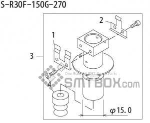 FUJI QP 242E 10 QP 242E(10JE) Nozzle Part No.ABHPN6805 Rating S R30F 150G 270 side a