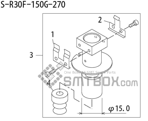Fuji Qp 242E 10 Qp 242E(10JE) Nozzle Part NO.ABHPN6805 Rating S R30F 150G 270 Side A