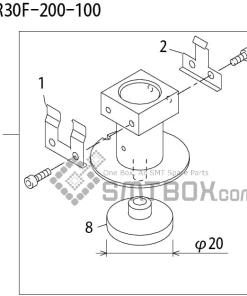 FUJI QP 242E 10 QP 242E(10JE) Nozzle Part No.ABHPN6846 Rating S R30F 200 100 side a