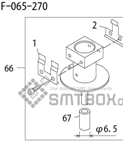 FUJI QP 242E 10 QP 242E(10JE) Nozzle Part No.ABHPN6881 Rating S R30F 065 270 side a