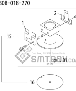 FUJI QP 242E 10 QP 242E(10JE) Nozzle Part No.ABHPN8154 Rating S R30B 018 270 side a