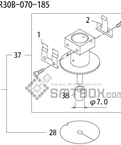 FUJI QP 242E 10 QP 242E(10JE) Nozzle Part No.ABHPN8224 Rating S R30B 070 185 side a