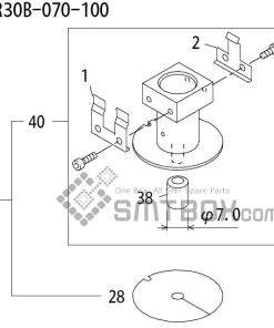 FUJI QP 242E 10 QP 242E(10JE) Nozzle Part No.ABHPN8234 Rating S R30B 070 100 side a
