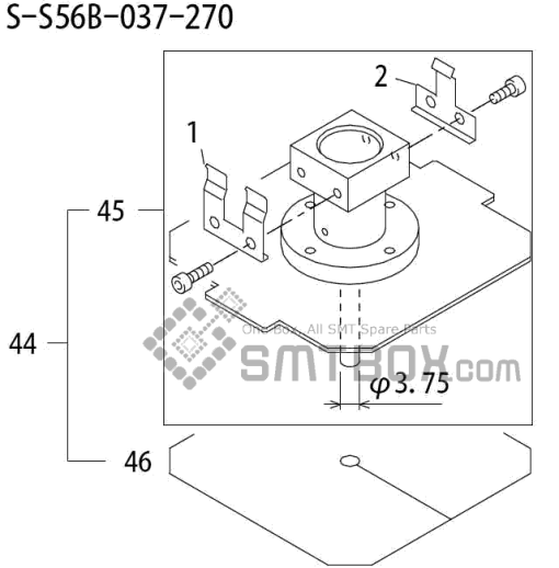 Fuji Qp 242E 10 Qp 242E(10JE) Nozzle Part NO.ABHPN8252 Rating S S56B 037 270 Side A
