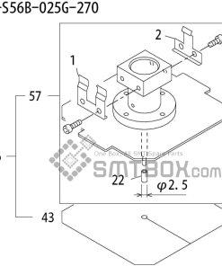 FUJI QP 242E 10 QP 242E(10JE) Nozzle Part No.ABHPN8292 Rating S S56B 025G 270 side a