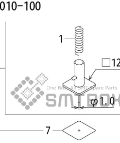 FUJI QP 242E 10 QP 242E(10JE) Nozzle Part No.ABHPN8525 Rating I S12B 010 100 side a