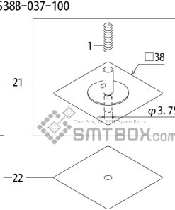 FUJI QP 242E 10 QP 242E(10JE) Nozzle Part No.ABHPN8575 Rating I S38B 037 100 side a
