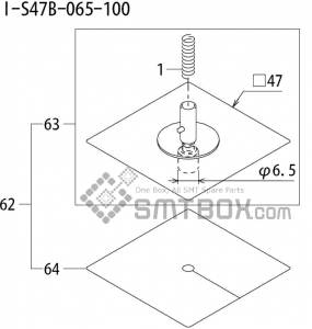 FUJI QP 242E 10 QP 242E(10JE) Nozzle Part No.ABHPN8711 Rating I S47B 065 100 side a