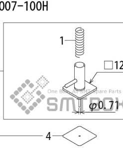 FUJI QP 242E 10 QP 242E(10JE) Nozzle Part No.ABHPN8720 Rating I S12B 007 100H side a