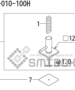 FUJI QP 242E 10 QP 242E(10JE) Nozzle Part No.ABHPN8730 Rating I S12B 010 100H side a