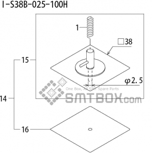 FUJI QP 242E 10 QP 242E(10JE) Nozzle Part No.ABHPN8760 Rating I S38B 025 100H side a