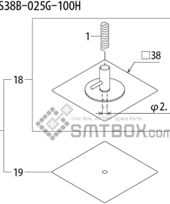 FUJI QP 242E 10 QP 242E(10JE) Nozzle Part No.ABHPN8770 Rating I S38B 025G 100H side a