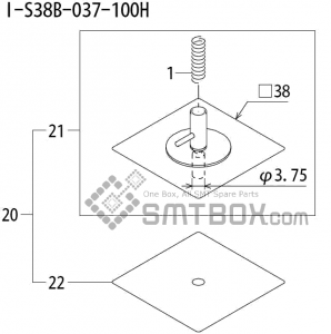 FUJI QP 242E 10 QP 242E(10JE) Nozzle Part No.ABHPN8780 Rating I S38B 037 100H side a