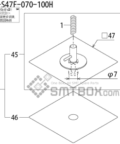 FUJI QP 242E 10 QP 242E(10JE) Nozzle Part No.ABHPN8860 Rating I S47F 070 100H side a