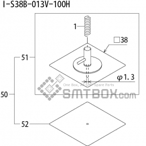 FUJI QP 242E 10 QP 242E(10JE) Nozzle Part No.ABHPN8880 Rating I S38B 013V 100H side a