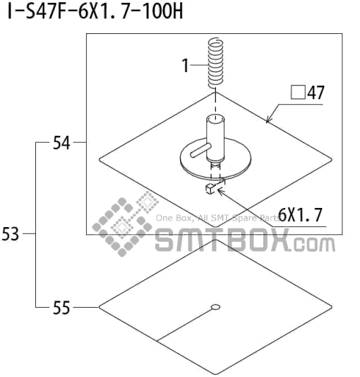 Fuji Qp 242E 10 Qp 242E(10JE) Nozzle Part NO.ABHPN8890 Rating I S47F 6X1.7 100H Side A
