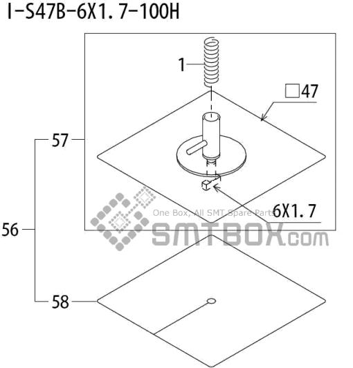 Fuji Qp 242E 10 Qp 242E(10JE) Nozzle Part NO.ABHPN8900 Rating I S47B 6X1.7 100H Side A