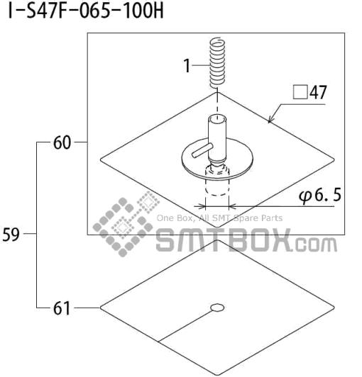 Fuji Qp 242E 10 Qp 242E(10JE) Nozzle Part NO.ABHPN8910 Rating I S47F 065 100H Side A
