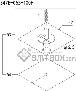 FUJI QP 242E 10 QP 242E(10JE) Nozzle Part No.ABHPN8920 Rating I S47B 065 100H side a