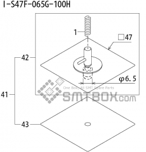 FUJI QP 242E 10 QP 242E(10JE) Nozzle Part NoABHPN8850 Rating I S47F 065G 100H side a