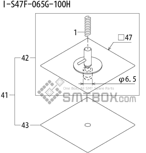 Fuji Qp 242E 10 Qp 242E(10JE) Nozzle Part NOABHPN8850 Rating I S47F 065G 100H Side A