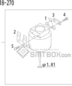 FUJI QP 341E MM 04 Nozzle Part No.ADBPN8124 Rating 018 270 side a