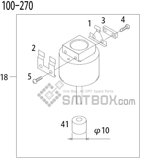 Fuji Qp 341E Mm 04 Nozzle Part NO.ADBPN8164 Rating 100 270 Side A