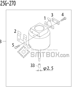 FUJI QP 341E MM 04 Nozzle Part No.ADBPN8194 Rating 025G 270 side a