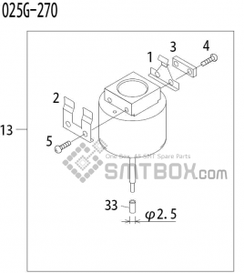 FUJI QP 341E MM 04 Nozzle Part No.ADBPN8194 Rating 025G 270 side a